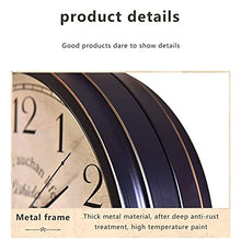 Vintage Outdoor Double Sided Wall Clock Classic Paddington Station Clock Weatherproof Casing Metal Bracket for Outdoor Garden Home (D) (C)