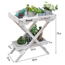 OJKJGYTF Plant Stands Plant Shelf Flower Stand Wooden Vertical Plant Pot Stand with 2 Tier Outdoor Garden Flower Display Rack Decoration Huajia