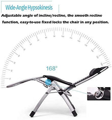 Lightweight Lightweight Zero Gravity Patio Lounger Chair Widening Folding Garden Deck Chair Reclining Home Lounge Chair Outdoor Adjustable Recliner Support 200kg (Color : Black and White Plaid)