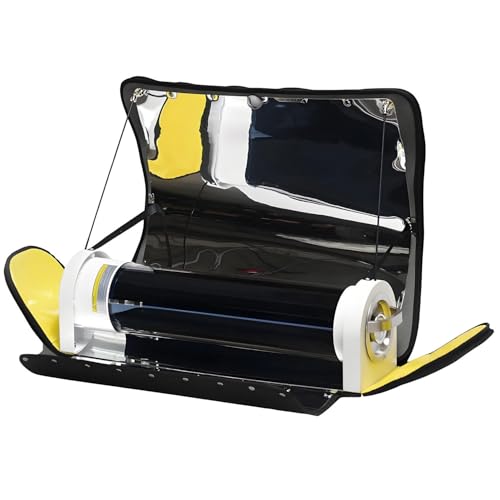 Hiedmeil Portable Solar Barbecue,Portable Solar Oven,4.5L - Outdoor Solar Oven,Camping Oven with Thermometer,for 2-5 People - Hiking Family