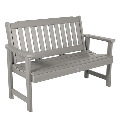 highwood Lehigh Garden Bench, 4 Feet, Harbor Gray