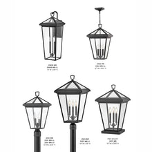 Hinkley Alford Place Grande Outdoor Post Mount Lantern, Museum Black Finish