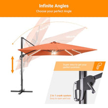 OROTLECT 138'' x 108'' Rectangular Lighted Cantilever Umbrella