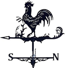 SkiPdr Weathervane,Weathervane Metal for Roof Garden Yard Weathervane, Wind Vane, Rooster Pattern Wind Direction Tool Roof Mount Ornamenttion Outdoor Farmhouse Yard