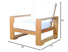 Anderson Teak DS-801 Capistrano Deep Seating Armchair, Honey Gold Teak