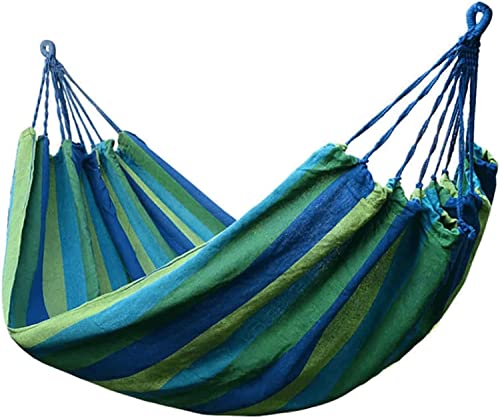DULASP Canvas Fabric Hammock Indoor Portable Hanging Camping Hammock Swing Chair Home Bedroom Travel Hammock Lazy Chair