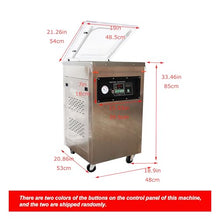 BREVELTION Stainless Steel Single Chamber Vacuum Packaging Machine 110V 750W