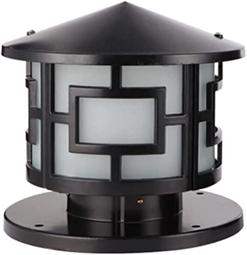 LumosPro Retro Black Concrete Track Light with Dusk to Dawn Sensor - IP54 Waterproof Outdoor LED Fixture for Garden and Patio(11.8in)