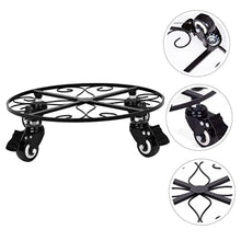 YYBOES Plant Pot Stand with Wheels Flowerpot Dolly Flowerpot Stand with Caster Indoor Plant Dolly Rolling Plant Stand Plant Base with Wheels Rolling Plant Tray Movable Plant Stand