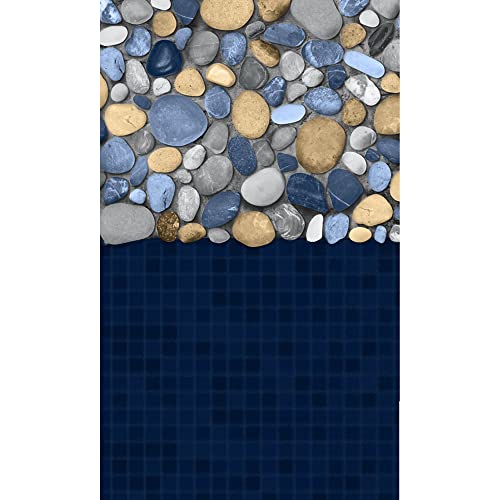 Blue Wave Heavy Gauge Canyon Overlap Pool Liner 30-FT Blue