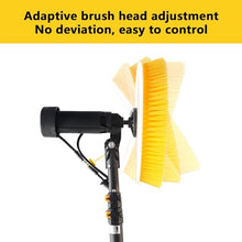Ostreemaner Photovoltaic Panel Cleaning Brush-Single Head,Solar Cleaning Rotating Brush-Speed-350/Min,3.5m/5.5m/7.5m Optional Extendable Pole Brush,Photovoltaic Panel Scrubber-Mains Power,7.5M