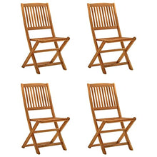LHOONBB Furniture-Sets-Folding Garden s 4 pcs Solid Eucalyptus Wood