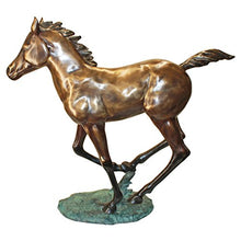 Design Toscano Galloping Horse Foal Cast Bronze Garden Statue Two Tone Bronze & Verdigris