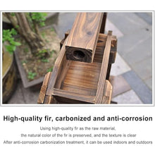 Water Wheel Fountain with Stand, 50 cm Wooden Water Wheel Fountain for Patio Pond Pool,Pool Circulation, Water Wheel Fountain,Freestanding Pond Fountain, for Garden Rockery Fish Pond Decorative,Vint