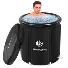 Ice Bath Tub: Cold Plunge Tub with Cover 106 Gallons, Cold Water Plunge for Athletes Recovery, Black