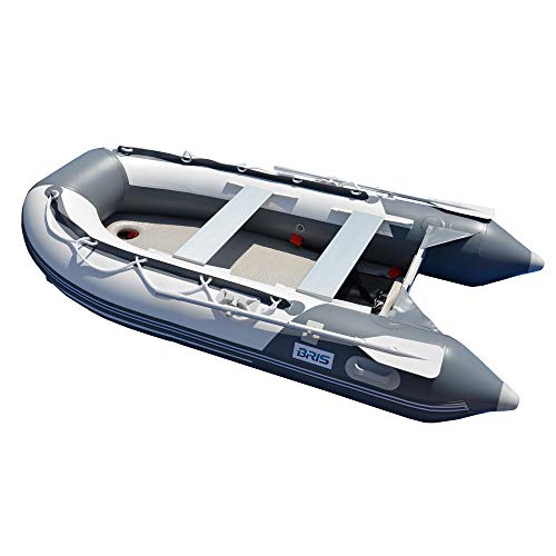 BRIS 10.8 ft Inflatable Boat Dinghy Yacht Tender Raft Gray with White