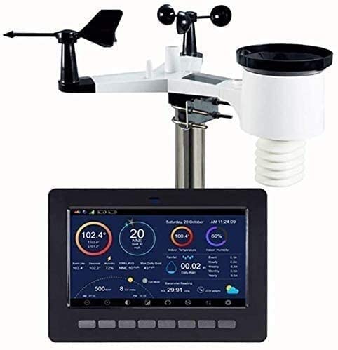 CVGfko WiFi Weather Station, Internet Wireless Weather Station with Outdoor Sensor, Rain Gauge, Weather Forecast, Wind Gauge, Wunderground/5907