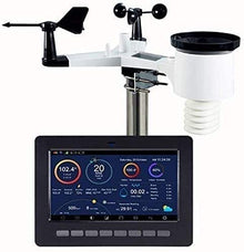CVGfko WiFi Weather Station, Internet Wireless Weather Station with Outdoor Sensor, Rain Gauge, Weather Forecast, Wind Gauge, Wunderground/5907