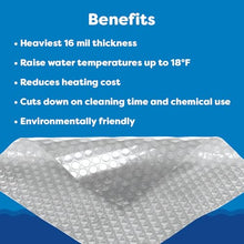 In The Swim Ultra Silver Rectangle Solar Pool Cover 24' x 40' 16 Mil