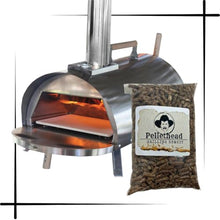 Smokin' PoBoy Stand-Alone Wood-Fired Pellet Pizza Oven, Portable Outdoor Oven, Stainless Steel ~ Apple Flavored Pellets Included!