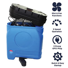 Maxx Air Patio Misting Fan, Standalone 20 Gallon Water Tank, Perfect Cooling Machine, High Pressure 80 PSI Pump