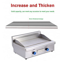 Commercial Propane Gas Griddle, 2 Stainless Steel Burner Tabletop Gas, Portable Table Ttop Grill, Large Non-Stick Steel Griddle, Teppanyaki Cooking Plate, Stainless Steel Portable Flat Top Grill,720