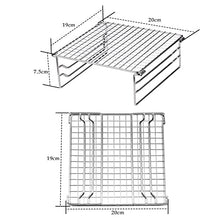 Barbecue Grill Mini Foldable Stainless Steel Portable Barbecue Grill Rack for Outdoor Activities Camp Cooking Supplies (D 7.87"x7.68"x2.95")