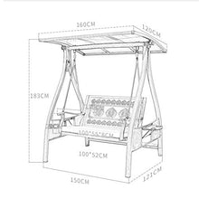 ELUKHT Creative Hotel Patio Porch Swing Glider with Stand Outdoor Swings Chair for Adults with Cushions and Canopy, Porch Swing Outdoor Chair Lazy Daze Hammocks Swing Bench