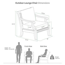 Cambridge Casual Costa Outdoor Club Chair, Teak Wood Patio Club Chair with Beige Cushion, Deep Seating Outdoor Lounge Chair with Backrest Pillow & Removable Cover for Balcony, Patio, Sunroom