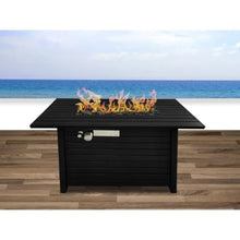 Outdoor Fire Pit Table with Steel Construction and Lid for Patio Use