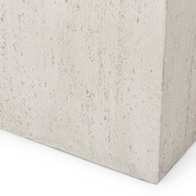 Christopher Knight Home Vanessa Outdoor Modern Large Cast Stone Rectangular Planter, White