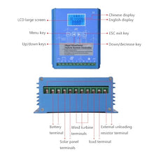 OLONETO 2000W Wind Turbine Kit 12V 24V 48V 5 Blade Wind Turbine Generator and Hybrid MPPT Controller Home Wind and Solar Hybrid Power Generation System (Color : 12V)
