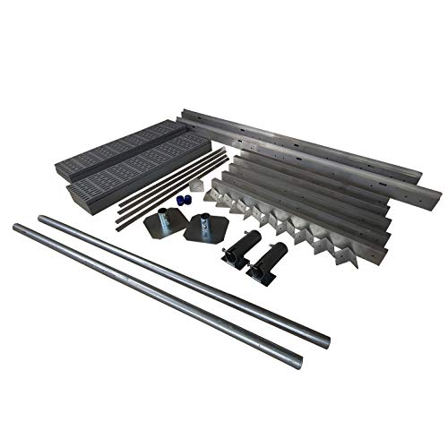 Patriot Docks Complete Low Pro Aluminum Frame Dock Kit 4ft x 8ft Gray Poly