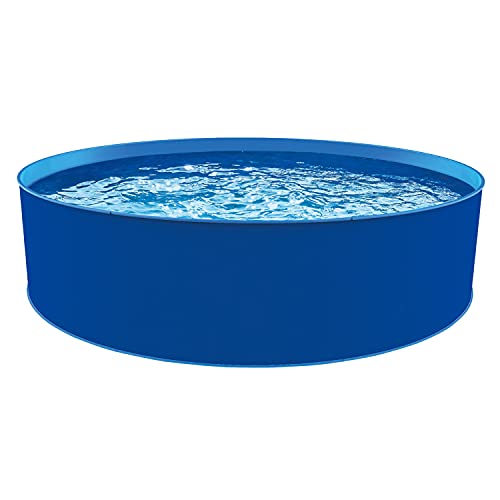 Blue Wave Cobalt Steel Wall Pool Package - 15-ft Round 48-in Deep Blue