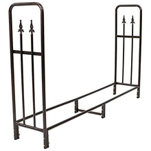 WANGKENSU 6ft Log Holder Outdoor Heavy Duty Firewood Rack, Steel Tubular Fire Wood Stand for Patio Deck Log Storage, Easy Assemble Fireplace Tool
