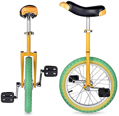 JINCAN 24 inch Freestyle Unicycle Wheel with Leakproof Butyl Tire, Non-Slip Pedals