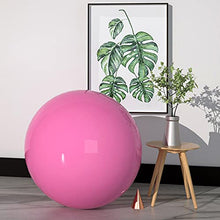 DULAI Mirror Finish Garden Ball,Gazing Balls, Stainless Steel Hollow Pink Ball,Hanging Hollow Balls for Stage and Wedding Decorations (Color : Pink) (Color : Pink, Size : 380mm)