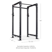Titan Fitness 90" Black Bolt-Down Power Rack 36" Depth