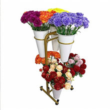 RWGOVLU Movable Plant Display Stand Flower Pot Holders For Indoor Plants Heavy Duty Moving Plant Cart Shelf, With Wheels