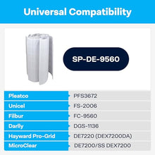 SpiroPure SP-DE-9560 DE Filter Universal Grid Set Complete 72 sqft 36” Tall Vertical Grids Replacement for PFS3672 FS-2006 FC-9560 American Hayward Pac-Fab Waterway