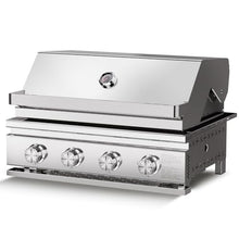 Built In 4-Burner Propane Gas Grill, 304 SS, 32000 BTU, 516sq.in., BBQ
