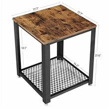 NRFJFOP Coffee Table Home Wrought Iron Sofa Side Tea Small Square