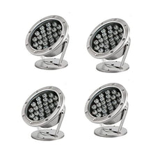 Braiton 4PCS LED Underwater Fountain Light IP68 Waterproof Submersible Spot Light Pond Lights for Aquarium Fish Tank Garden Fountain Pool,Red,24W