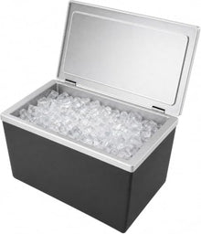 GarveeLife Drop in Ice Chest 130QT, SUS304 Stainless Steel Sliding Cover 24H Non-Electric Insulation, Recessed Outdoor Kitchen Ice Cooler with Drain Pipe & Plug, 28"Lx20"Wx17"H, for Wine Beer Party