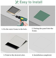 Dailify Attic Access Door for Ceiling, Plumbing Access Panels for Drywall Paintable, Wall Hole Hatch Cover Plate for Hospital School Hotel(75x70cm (29.5x27.6in))
