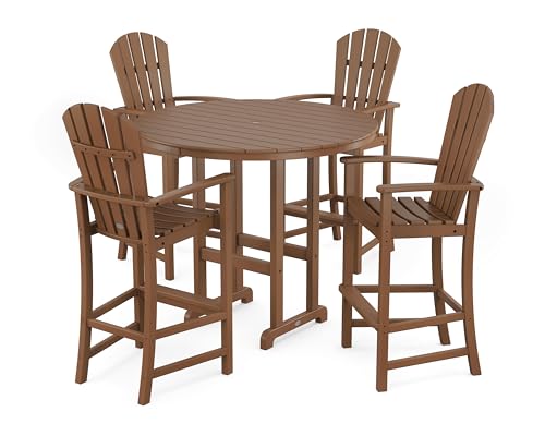 POLYWOOD® Palm Coast Bar Set, Teak