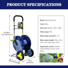 ZGLINMZ Hose Reel Truck, Hose Storage Truck with Wheels, Hose Irrigation Truck, Backyard Watering Kit, Detachable Garden Hose Reel (Hose Cart+50m Pipe)