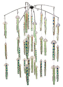 Squidnation Long-Tail Pakula Series Squid Dredge 36" Single Tension Loop Bar 9" LUMO Green