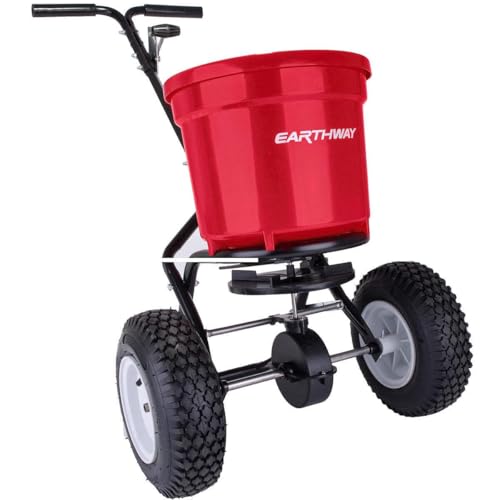 GENTERUN 2510 Commercial Broadcast Spreader 50lb Capacity Outdoor Fertilizer Dispensing Tool