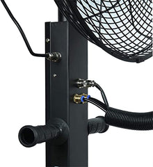 DFEDHF Industrial Misting Fan with Oscillating Cooling Mist Humidifier Adjustable 3 Speed Swivel Function Misting Cooling Fan for Home Office and Restaurant, Blue,copper-65cm